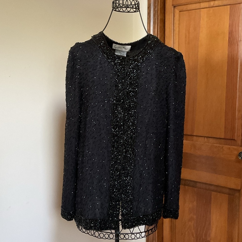 Laurence Kazan Elegant Black Women's Jacket, Small